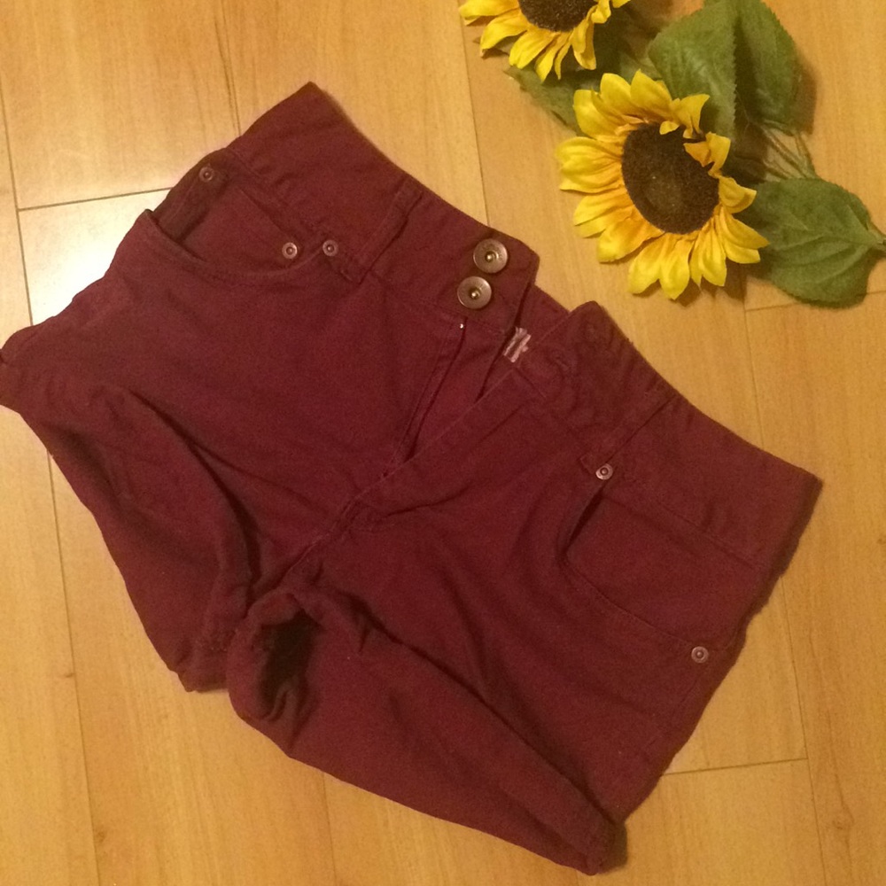 Dollhouse High Waist Double Button Shorts